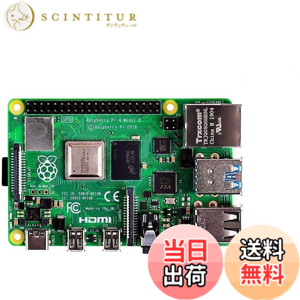 【貨物輸送無料】ラズベリーパリア犬 4 電子計算機青写真B 8GB Raspberry Pi 4 ラズパイ 4 TELEC御墨付き手に入れる済み (Raspberry Pi 4 8GB)