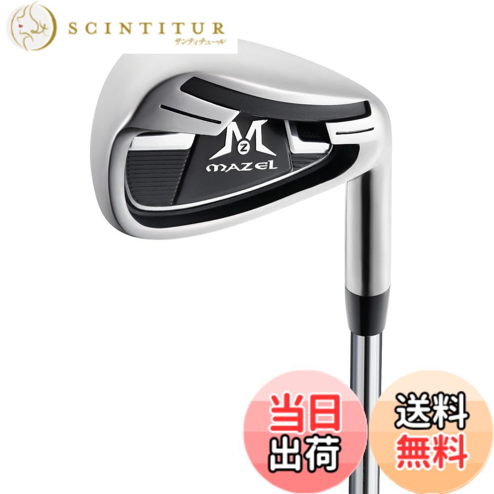 【送料無料】MAZEL (マゼル) ゴルフ クラブ アイアン スチールシャフト 単品(番手:1,2,3,4,5,6,7,8,9,PW,SW) メンズ 右用 バッグなし・クラブのみ (フレックス:S, 単品 番手:1)