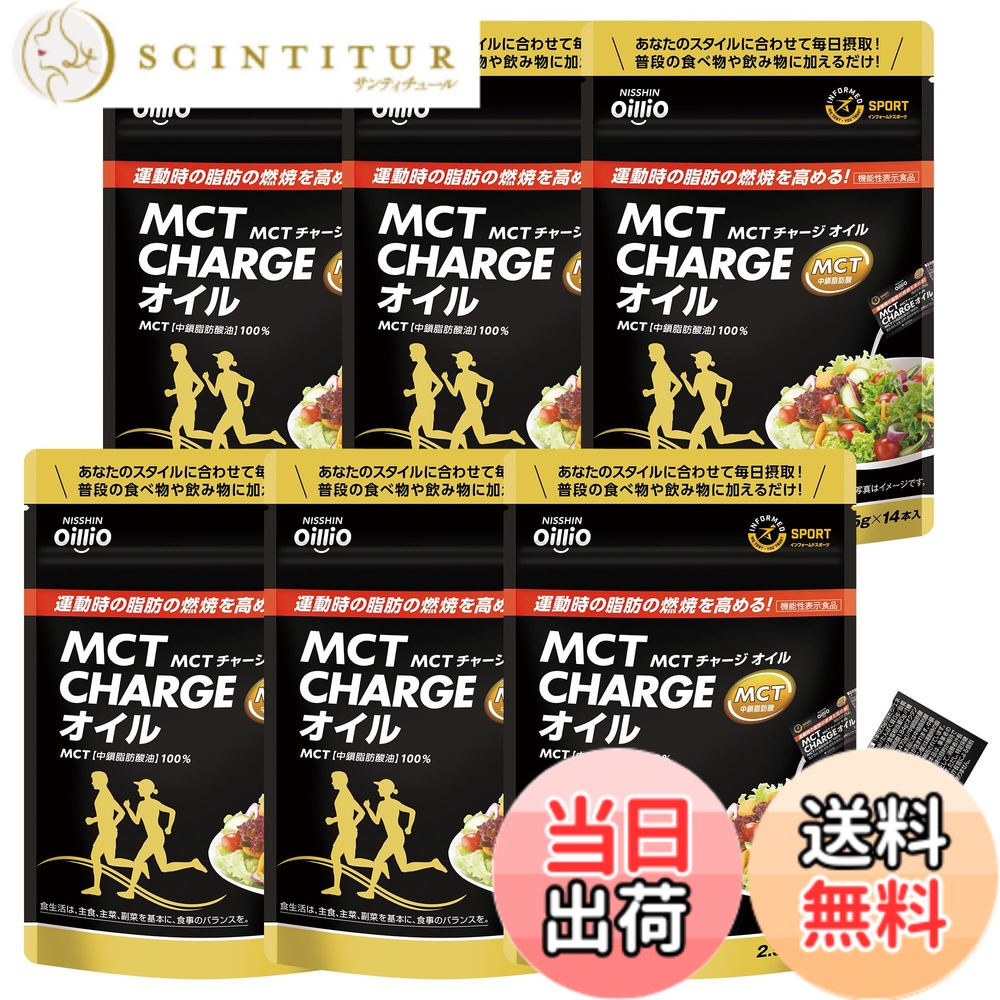 【貨物輸送無料】日清オイリオ MCT CHARGE (エムシーティー 受け持ち) 油絵の具 35g(2.5gx14本) 6個 書き割り 小葉付き添い人 突っ支い棒 活動力詰め直す