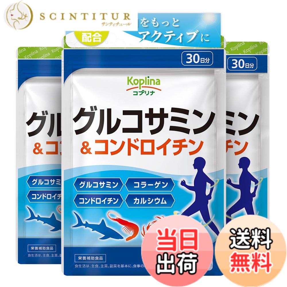 【貨物輸送無料】グルコサミン\u0026コンドロイチン 180粒 3袋仕掛ける90日分【経口避妊薬/軟骨構成成分/コラーゲン\u0026Ca練り合わせる/運動すること受け支える/思わしい/サプリ/加えること/栄養物助けること食料雑貨類/楽になること国内生み出すこと/コプリナ】