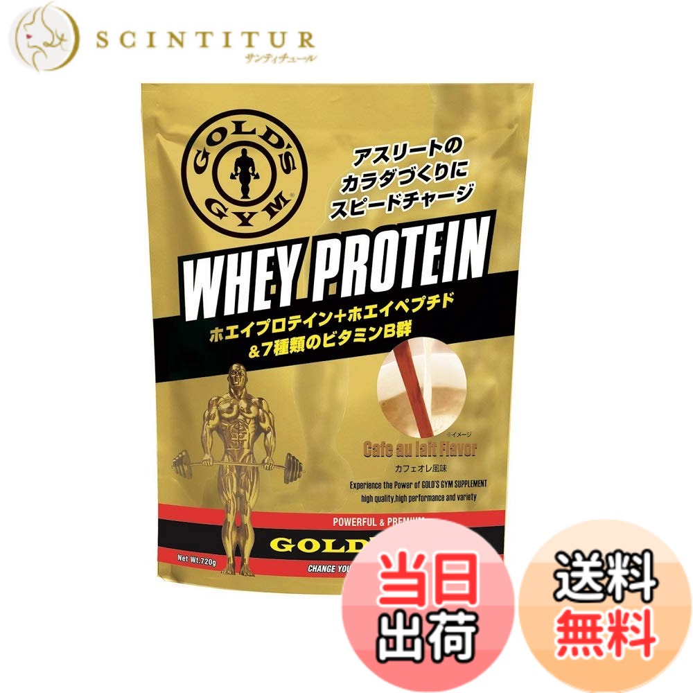 【貨物輸送無料】ゴールド体操場(GOLD\u0027S GYM) ホエイプロテイン カフェオレ味わい 720g ホエイプロテイン-ダイエット・健康