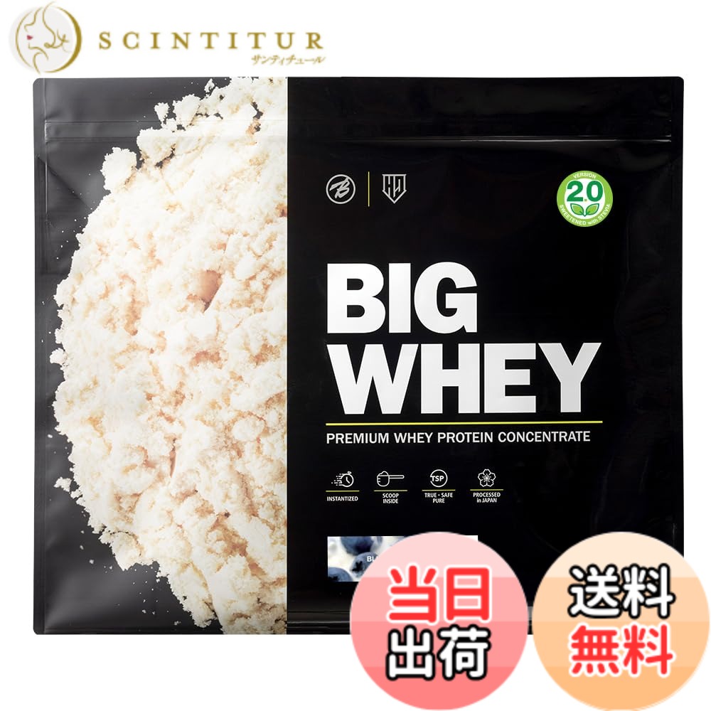 【貨物輸送無料】バルク運動競技 タンパク質 ビッグホエイ ホエイプロテイン 人工あま味料不当て嵌める 甘さ慎みぶかい 5kg ブルーベリー皮膚軟化剤味わい WPC