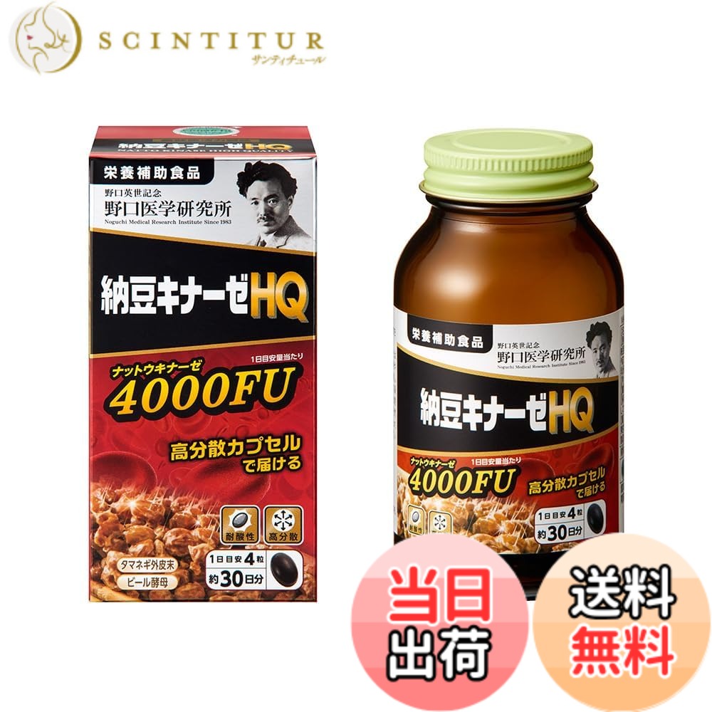 【送料無料】【Dream in Tokyo】 野口 納豆キナーゼHQ 120粒 納豆キナーゼ4000FU 栄養補助食品 1個