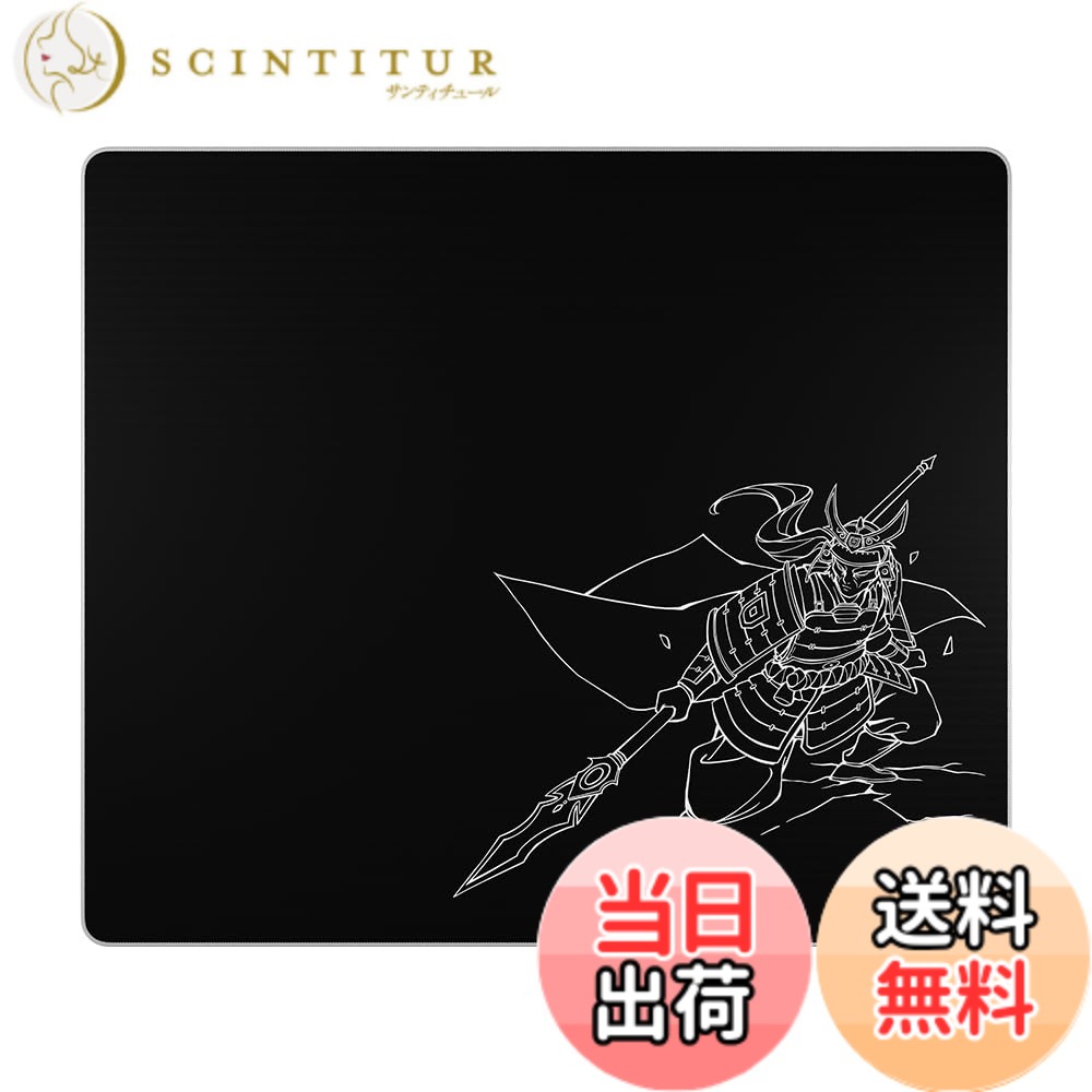 【送料無料】Kurosun ゲーミングマウスパッド Shogun Black L コントロール 布タイプ FPS 490 x 420mm 日本正規代理店品｜サンティチュール