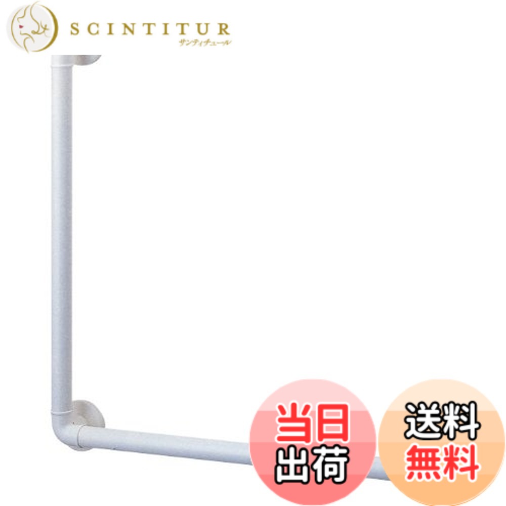 【送料無料】SANEI(サンエイ) 手すり L型ニギリバー トイレ・バス等 ビス・プラグ付き 白 W5792L-600X400