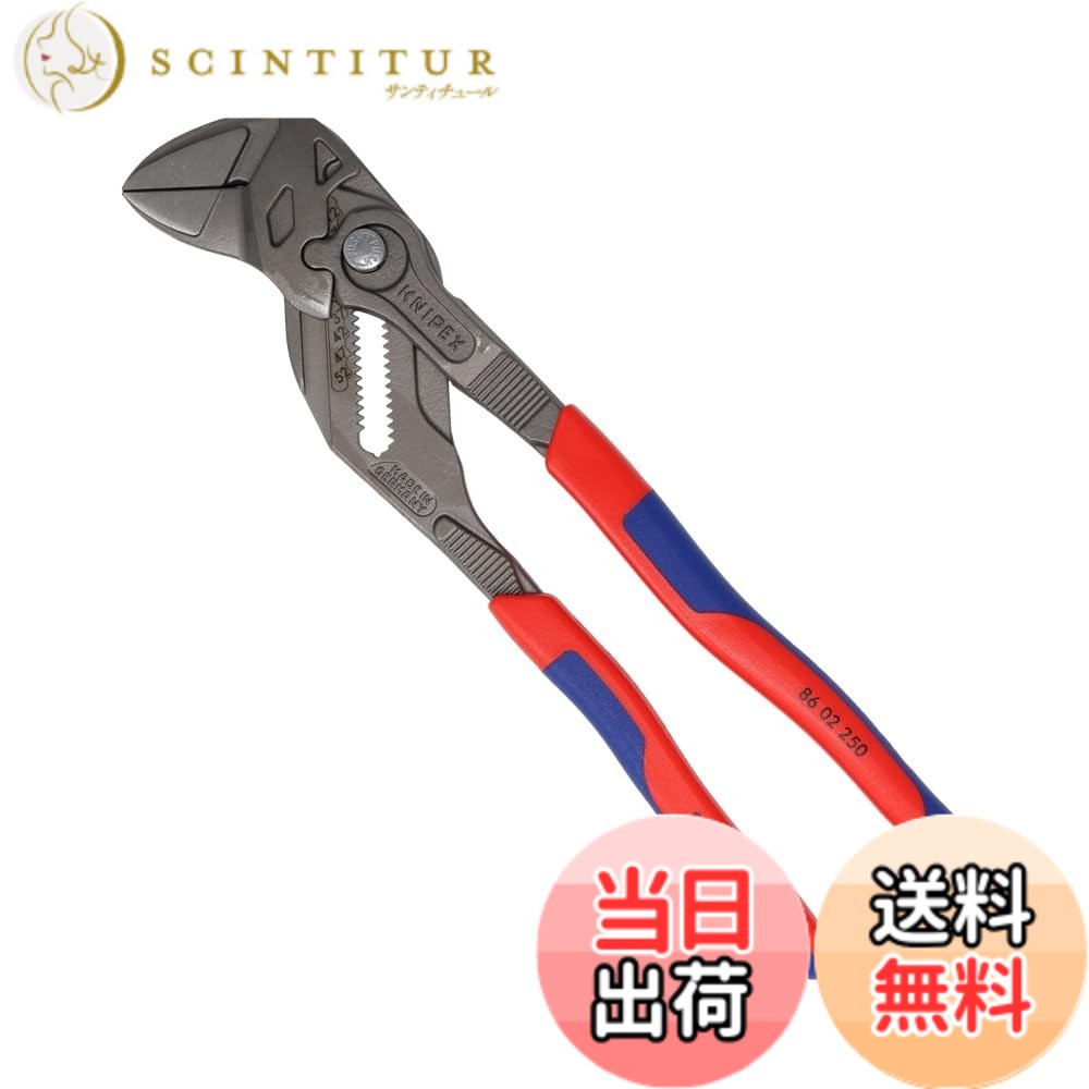 【貨物輸送無料】クニペックス KNIPEX 開口部活動の領域合わせる能力のあるな螺子釘用物の具 ペンチ鍵 コンフォートタイプ 全長250粍 8602-250SB