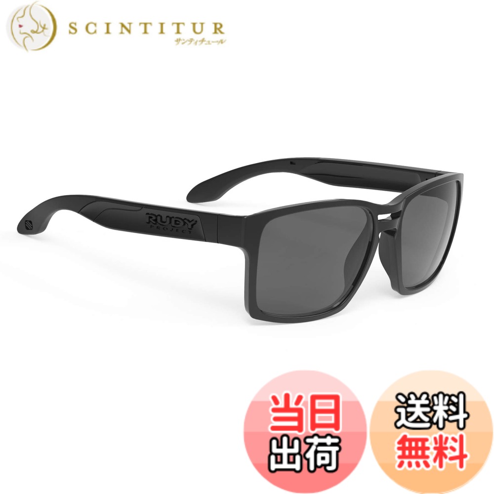 【送料無料】ルディプロジェクト(RUDYPROJECT) スポーツ サングラス SPINAIR スピンエア 57 ブラック グロス スモーク ブラック レンズ SP571042-0000