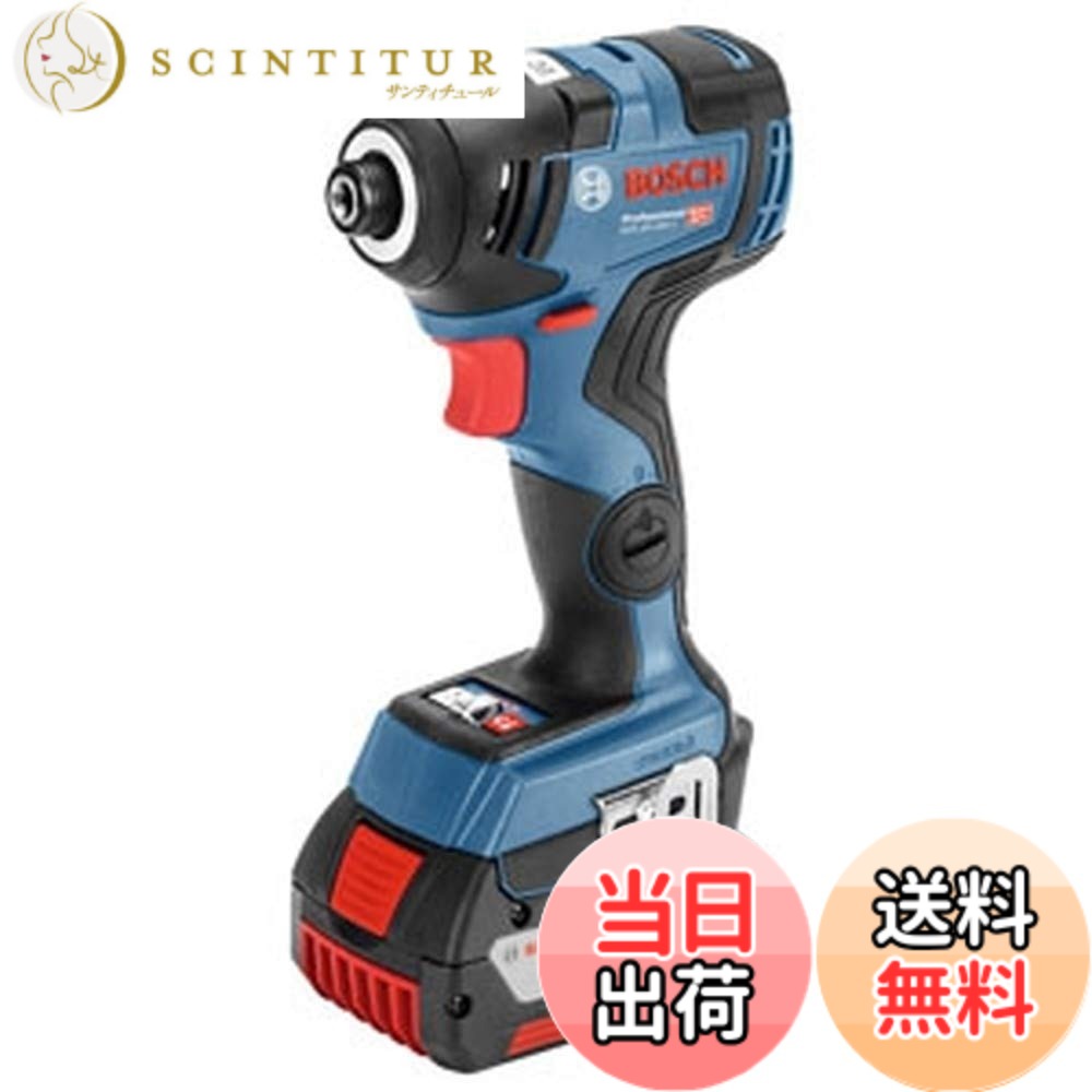 【貨物輸送無料】Bosch Professional(ボッシュ) 18V コードレスインパクトドライバー (6.0Ah乾電池2個・申し受ける器・キャリングケース付) GDR18V-200C6