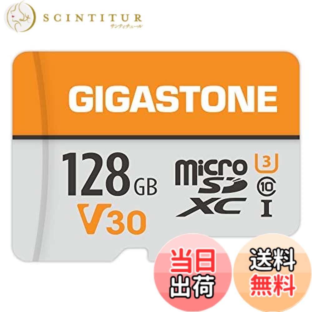 【貨物輸送無料】GIGASTONE マイクロsd歌留多 128GB microSDXC V30 U3 C10 95MB/s 行動写真機 運動競技写真機 4K Ultra 固定ディスク 映像媒体 映画化 SDアダプタ1枚付き添い人
