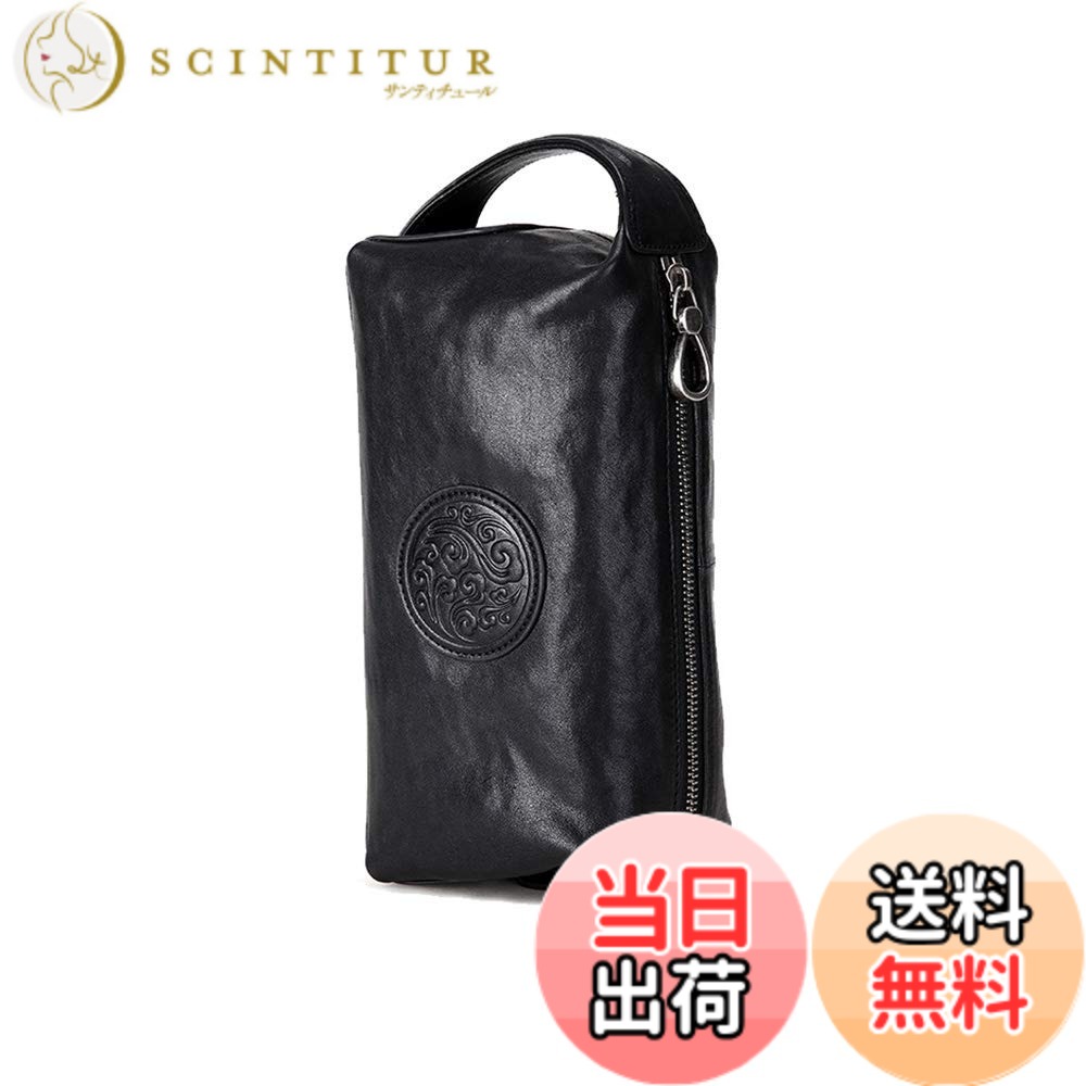 【貨物輸送無料】[Ｗｈａｔｎａ] 2WAY手持ち部分 牛皮 ミニセカンドバッグ メンズ クラッチペダル 御徒面子 ボックス席型 本革6枚歌留多納める 心地よい フォーマル 冠婚葬祭 御芽出度 御徒面子成人男性用 成人男性用 黒 SE8013-1 (黒, hs- SE8013-1-L)