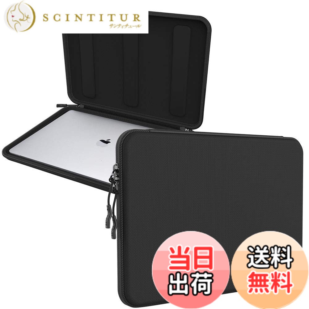 【送料無料】Smatree ラップトップスリーブケース 14インチ MacBook Pro 2018/2017/2016/Air2018/Surface Pro/Lenovo ThinkPad E14 Gen 5/Gen 6/NEC LAVIE NEXTREME Carbonなど14インチ以下のパソコンに対応 耐衝撃 撥水加工 出張 旅行 (14インチブラック)|サンティチュール