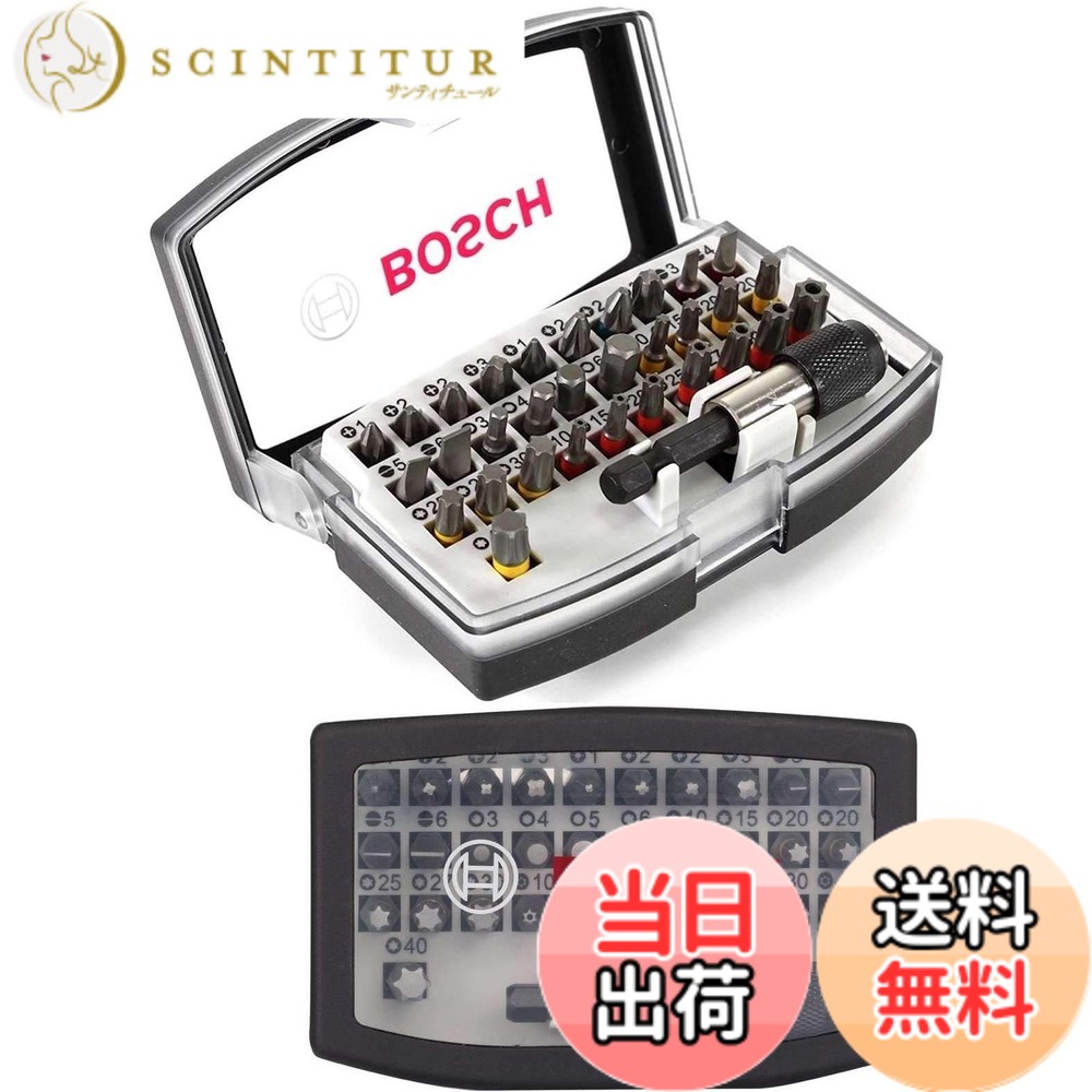 【送料無料】BOSCH (ボッシュ) インパクト ドライバー ビット セット (ドライバー ビット 32pcs [並行輸入品]