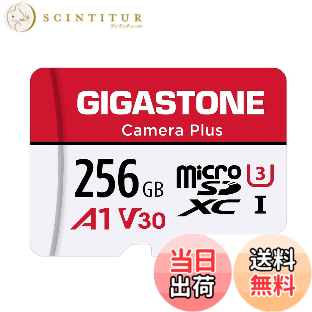 【送料無料】【5年】GIGASTONE マイクロsdカード 256GB Camera Plus フルHD microSDXC UHS-I U3 A1 V30 C10 100MB/s アクションカメラ スポーツカメラ 高速 4K UHD 動画 SDアダプター1枚付き