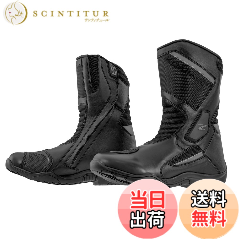 【貨物輸送無料】コミネ(KOMINE) 自動二輪車 ウォータープルーフプロテクトツーリングブーツ 28.5 Black 05-092 BK-092 バッグ・ケース-スポーツ・アウトドア-ウィンタースポーツ