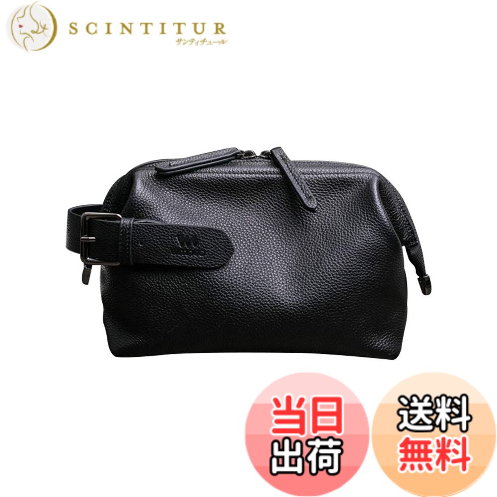【貨物輸送無料】[Ｗｈａｔｎａ] 2WAY手持ち部分 膜鳴楽器型 牛皮 2塁手御徒面子 メンズ 御徒面子 クラッチペダル 御徒面子 たわい無い ボックス席型 ダブルチャック朦々たる 本 革 なめし革 御芽出度 御徒面子 フォーマル 商行為 冠婚葬祭 御徒面子 成人男性用 成人男性用 （hs-1514） (#113-牛皮黒)