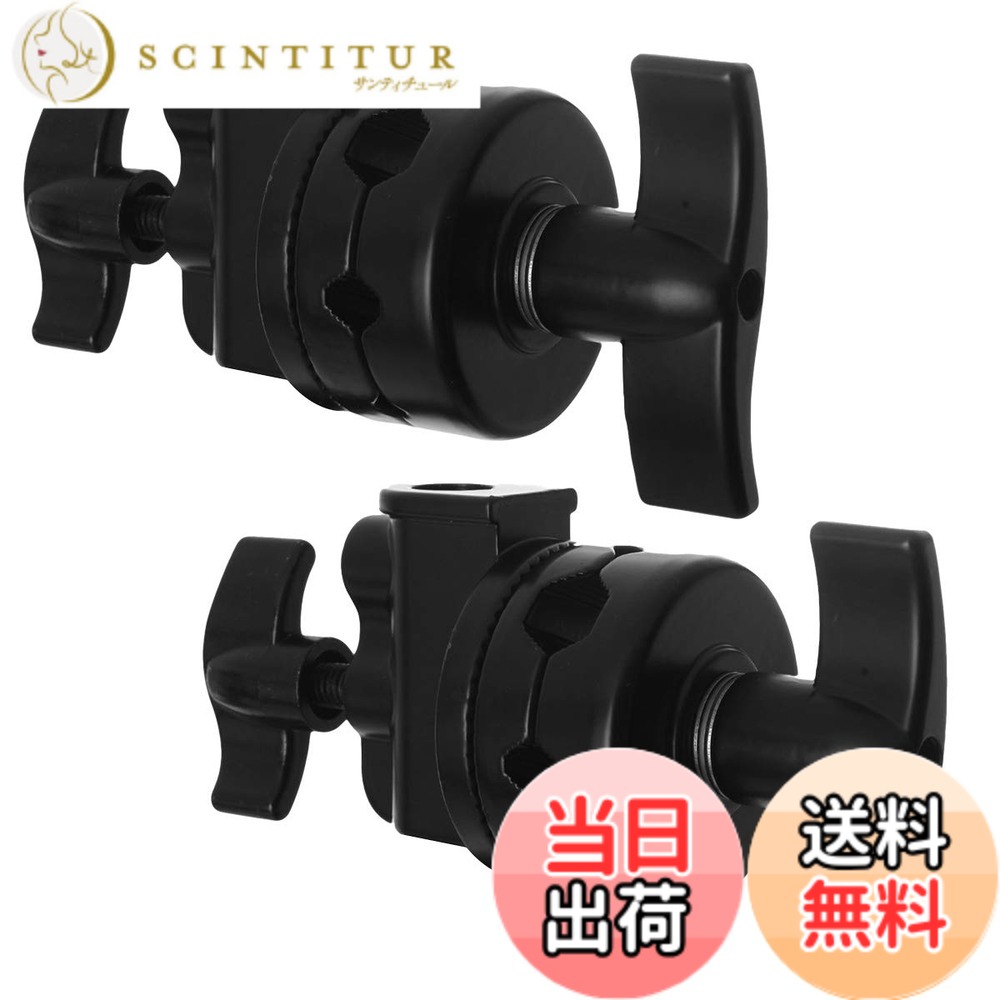 【貨物輸送無料】Selens グリップヘッド スイベルヘッド 多役立つことヘビーデューティー 2.5インチ アダプタ C照明ランプ 点火装置照明ランプ もっけの幸い手 他の映画化計器相応う 1/2 1/4 3/8 5/8in相応う 2点仕掛ける 黒いこと