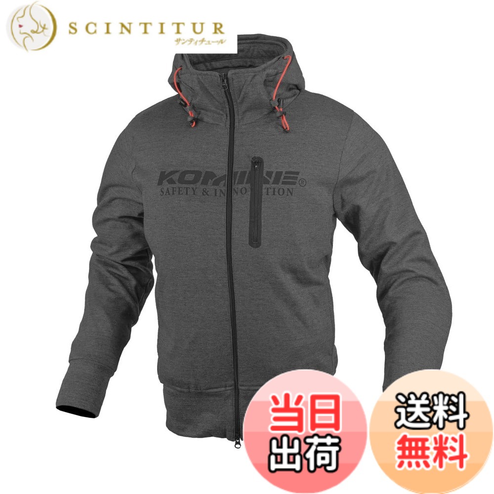 【送料無料】コミネ(KOMINE) バイク用 ジャケット JK-604 プロテクトKVパーカー KOMINE Grey S