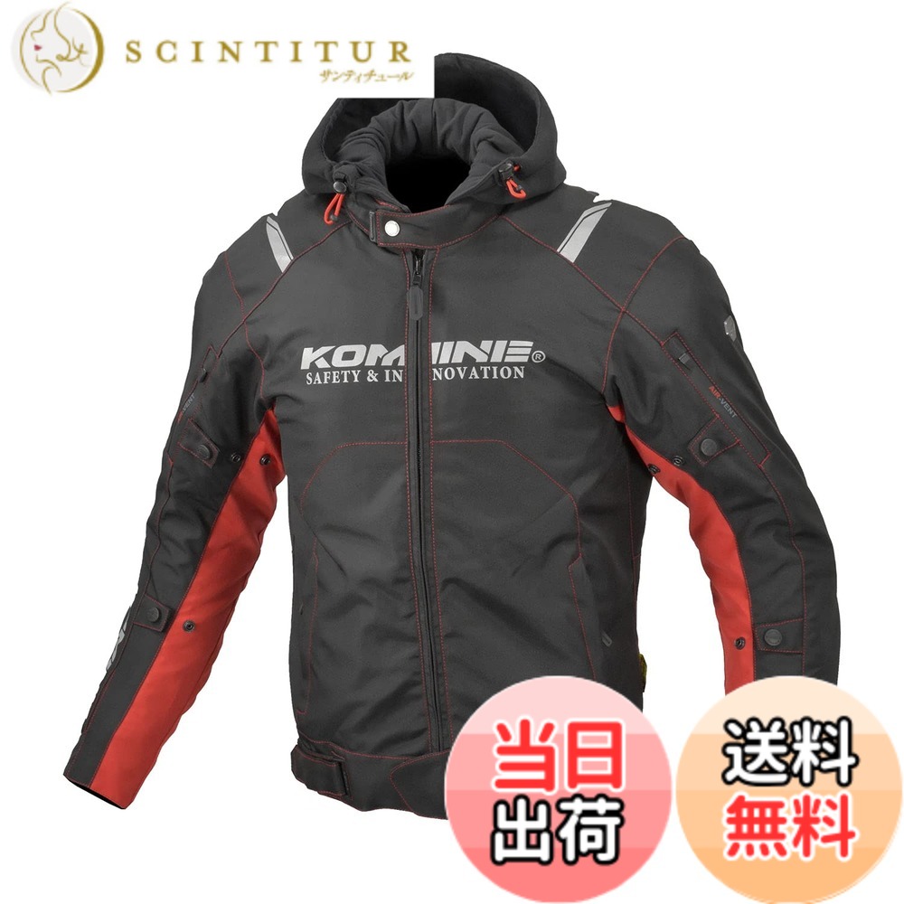 【送料無料】[コミネ] バイク用 ジャケット JK-5961 プロテクトウインタージャケット Neo Black/Red XL