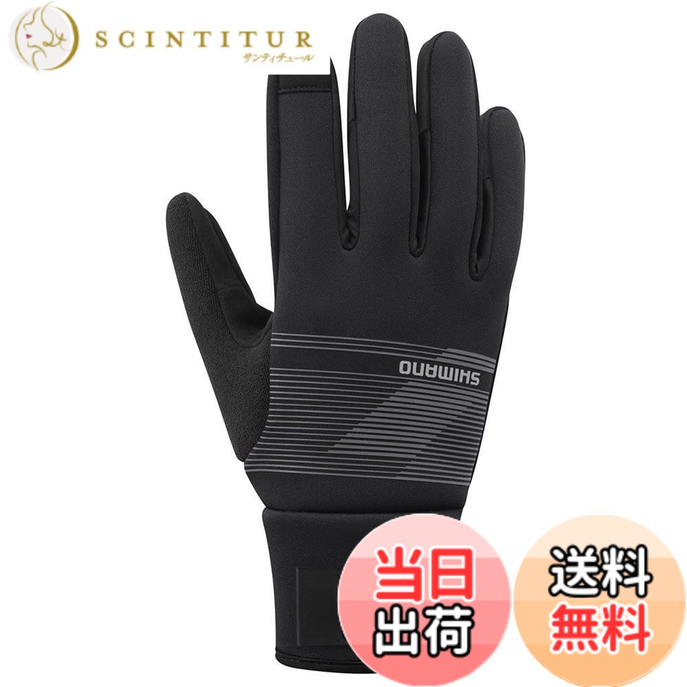 【送料無料】2021年モデル SHIMANO サイクリンググローブ ウインドブレークサーマルグローブ METALLIC GRAY M:手の周りサイズ目安:20.3cm~22.9cm｜サンティチュール