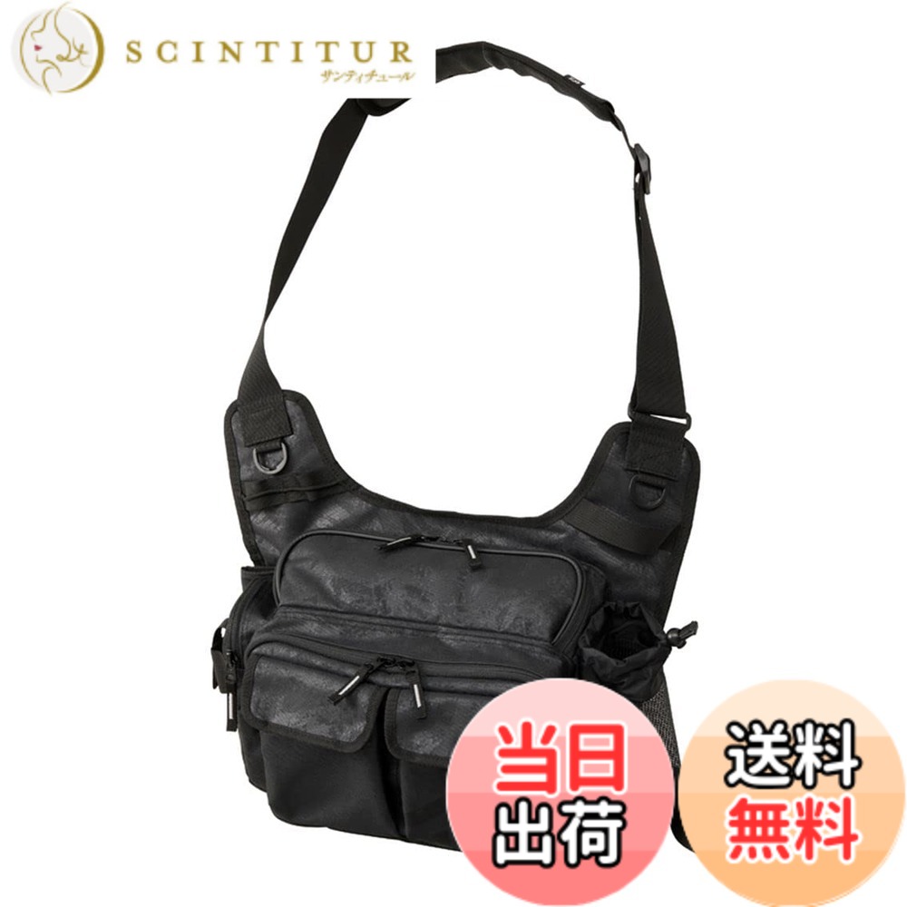 【貨物輸送無料】ダイワ(DAIWA) サイドフィットバッグ(D) 渦巻き黒いこと 14x34x25珊
