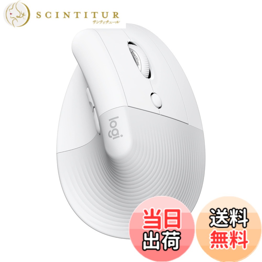 【送料無料】ロジクール ワイヤレス 縦型 静音 エルゴノミック マウス LIFT M800PG Logi Bolt Bluetooth Unifying非対応 smartwheel ワイヤレスマウス 無線 windows mac chrome iPad Android OS M800 ペイルグレー 国内正規品｜サンティチュール