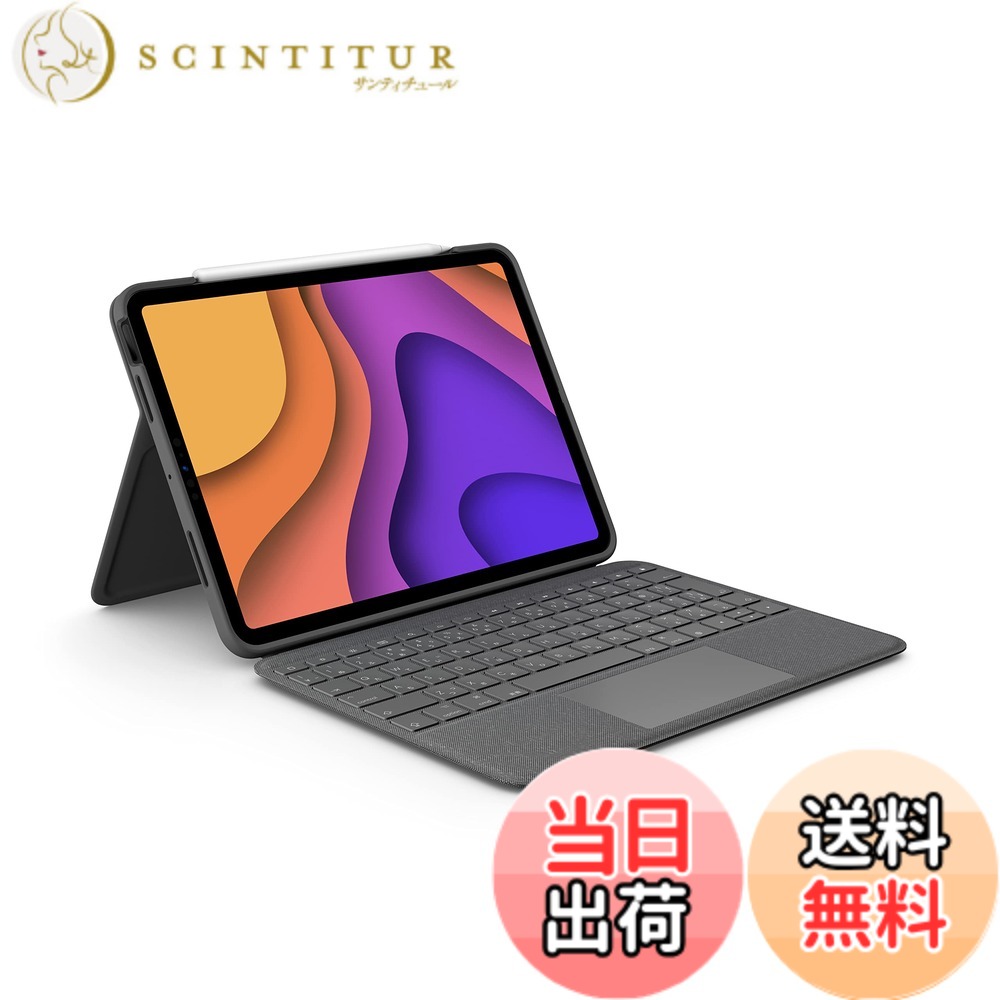 【貨物輸送無料】ロジクール Logicool iPad Air 11in M3 \u0026 M2 / 第5時人 \u0026 第4時人 相応う 貨物自動車パッド付き添い人 鍵盤入れもの Smart Connector 繋ぎ合わせる Folio Touch iK1094BKAr 日本語取り合わせ 薄型 うしろ側ともし火付き添い人 スマートコネクタ 国内置き目品 2年次製造業者