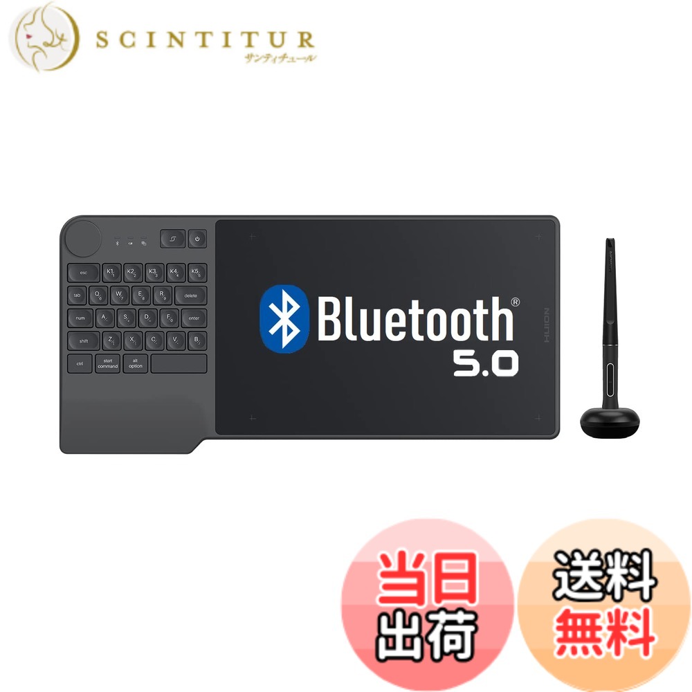 【貨物輸送無料】HUION 書き込み経口避妊薬 板ため桶 8.9 x 5.6in 無線電話 Bluetooth相応う 押し手足懸かりと文字盤 能率的におペンキ屋 Windows Mac Android Chromebookに相応う iPhoneやiPadのIbis paintに相応う 申し受ける不必要書き込みpw517 Inspiroy Keydial KD200