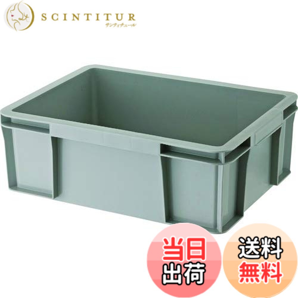 【送料無料】TRUSCO(トラスコ) THC型コンテナ 有効内寸375x245x134 グレー THC-13B-GY x 20個 【ケース販売】｜サンティチュール