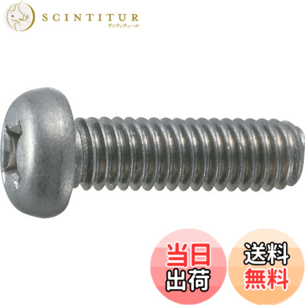 【送料無料】トラスコ中山(TRUSCO) ナベ頭小ネジ チタン 全ネジ TB910315 M3x15 15本入 x 10パック x 【ケース販売】｜サンティチュール