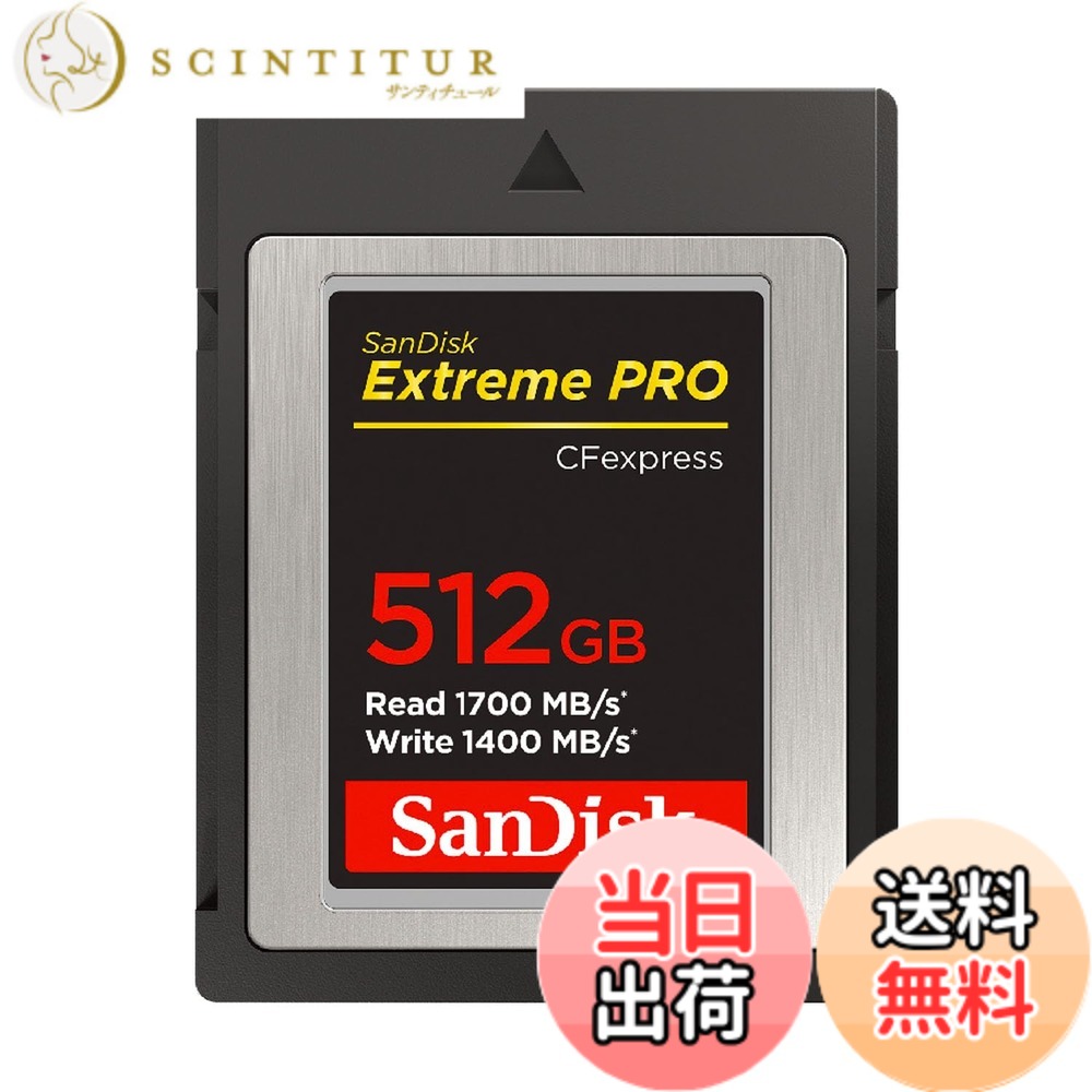 【貨物輸送無料】【 サンディスク 定め事品 】 CFexpress Type B 512GB 最大限度読み込む速力度 1700MB/秒 SanDisk Extreme PRO SDCFE-512G-GH4NN