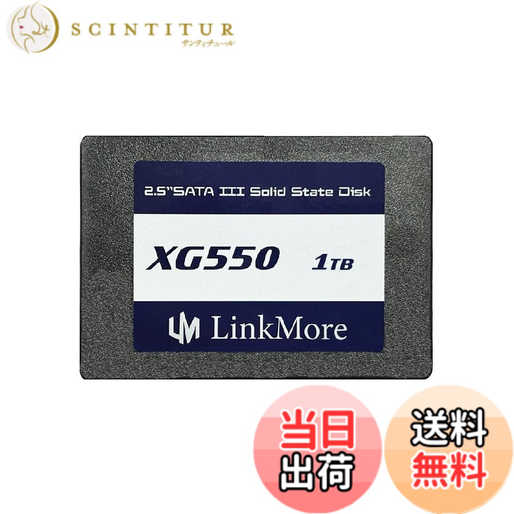 【送料無料】LinkMore XG550 1TB 2.5インチ 内蔵SSD SATAIII 6Gb/s (最大読込540MB/s)｜サンティチュール