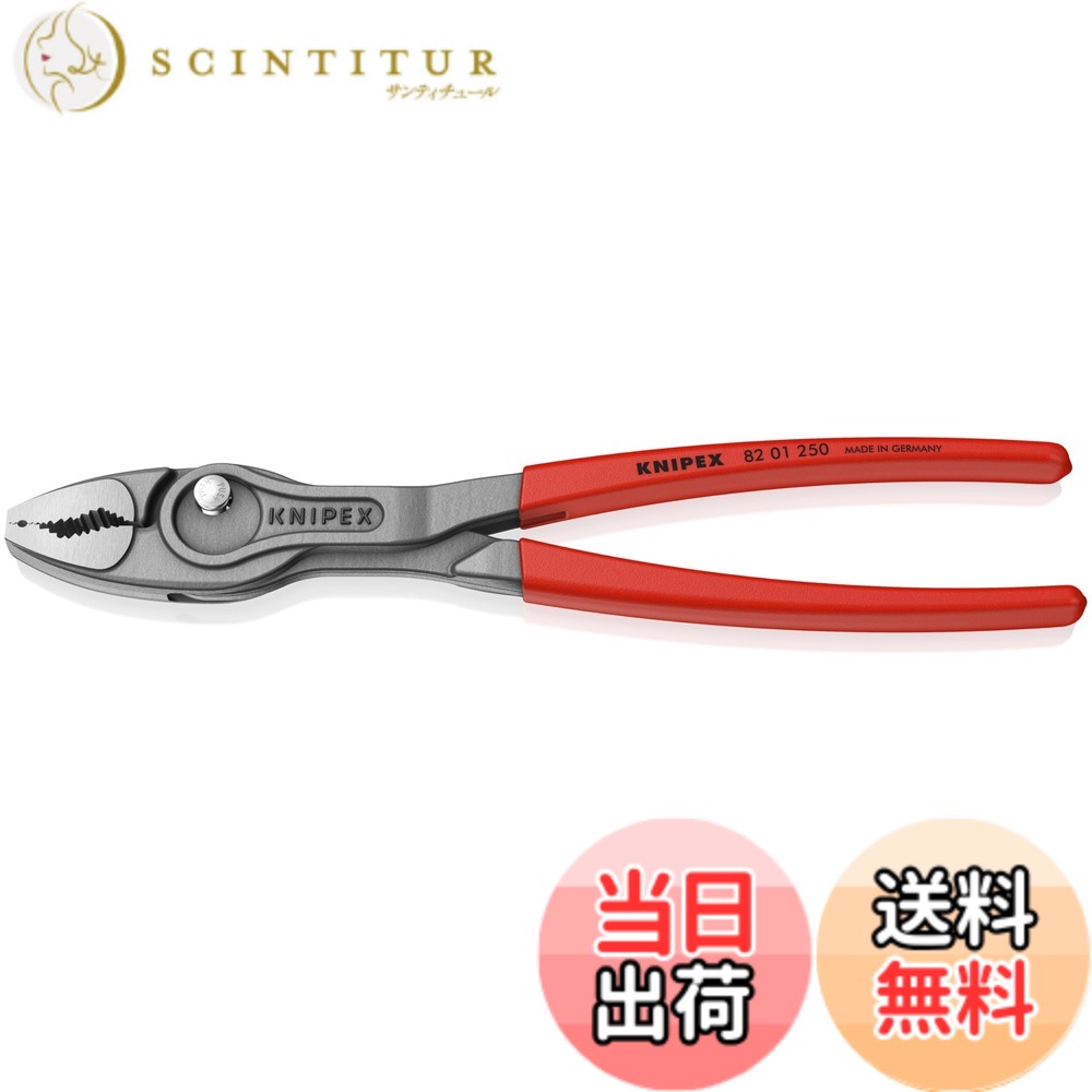 【貨物輸送無料】クニペックス KNIPEX ツイン手持ち部分 スリップジョイントプライヤー 開口部幅自然調整能力のある 螺旋釘外し 磨り減らすした雄捻子 中毒者などあらゆるその儀をしかっかり掴める プラスチックコーティングハンドル 250粍 裏張り付き添い人 8201-250SB