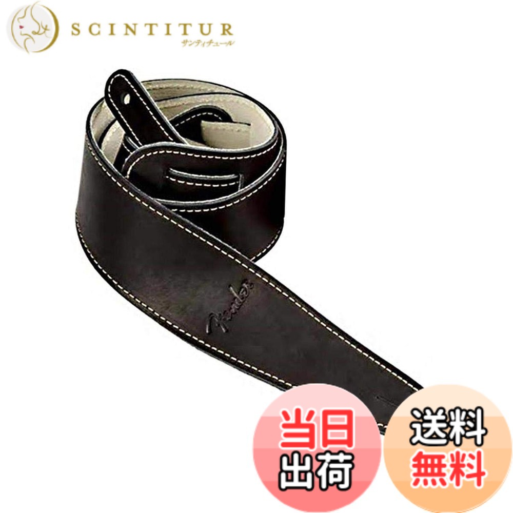 【送料無料】Fender フェンダー ストラップ BALL GLOVE LEATHER STRAP 色:ブラック、サイズ:160cm|サンティチュール
