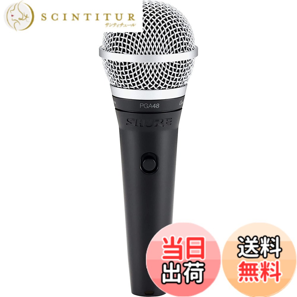 【貨物輸送無料】SHURE シュア 活動的・歌唱・マイク : カーディオイド/取り替えっこ付/XLR-XLR有線テレビ属する PGA48-XLR-J 黒いこと【国内置き目品/製造業者2年】 色：黒いこと