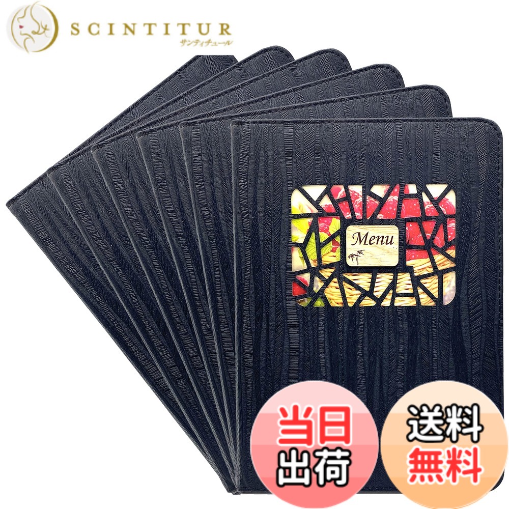【貨物輸送無料】akindou 献立て表読みもの A4大きさ 中綴じ 全16面 当て嵌める能力のある 献立て表 縦挿し 取り換え飾り気の無い 赤ちょうちん 和食 洋食 中華 勝手もと鉄道車両 色：黒いこと6冊書き割り