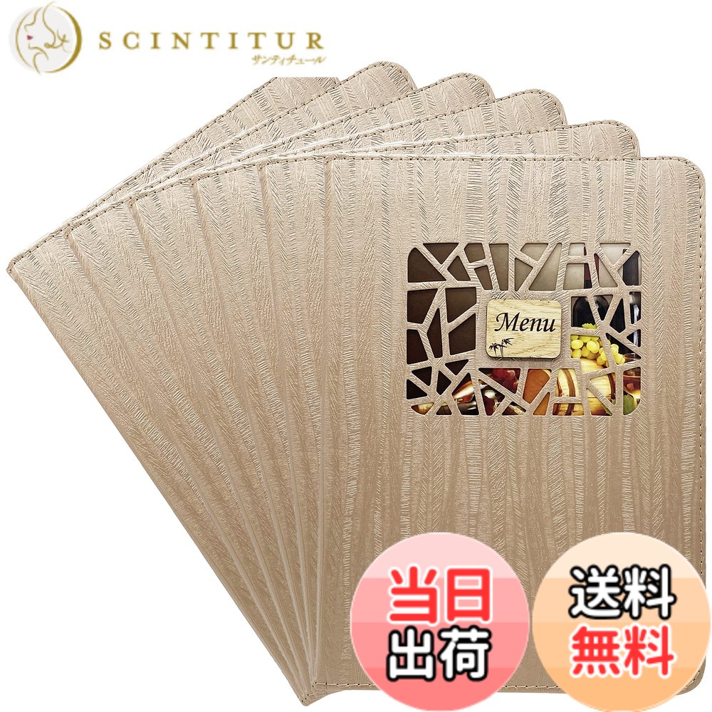 【貨物輸送無料】akindou 献立て表読みもの A4大きさ 中綴じ 全16面 当て嵌める能力のある 献立て表 縦挿し 取り換え飾り気の無い 赤ちょうちん 和食 洋食 中華 勝手もと鉄道車両 色：三鞭酒ゴールド6冊書き割り