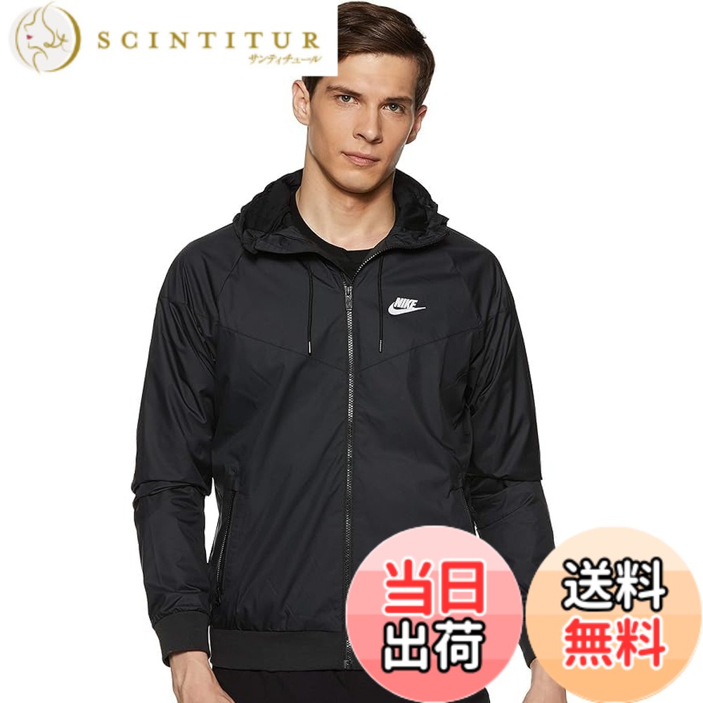 【貨物輸送無料】NIKE [ナイキ] メンズ ウィンドブレーカー 上衣 NSW HE WR ウーブン フーディ 上衣 駈けっくら御召しもの 小股走り 黒いこと 727325-010 国内置き目品 (L(胸囲97~103糎/引き合い身たけ176~185糎)) 色：黒いこと、大きさ：L