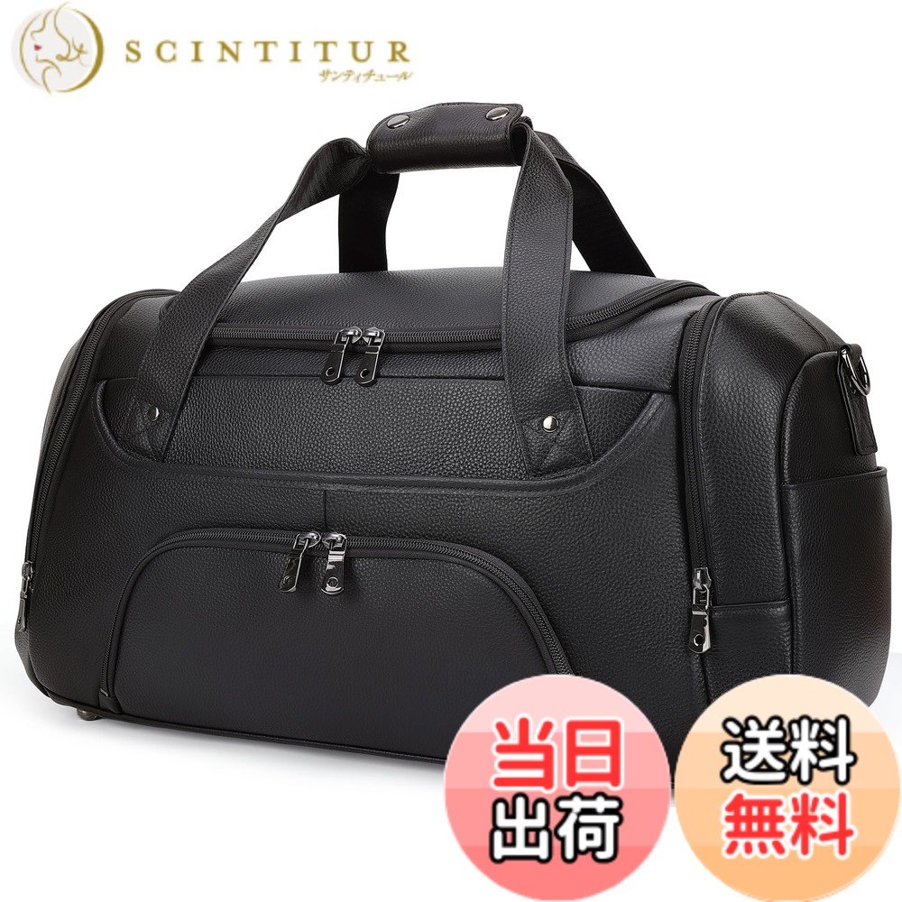 【貨物輸送無料】[Masa Kawa] 雅革 ボストンバッグ 本革 メンズ 旅する鞄 大静電容量 30L 機内持ち込み 雨合羽 シューズ納める 2WAY ゴルフ御徒面子 体育館御徒面子 商行為 出張 3泊 底鋲 YKK 黒いこと 色：黒いこと、大きさ：幅53珊*縦27珊*マチ22珊