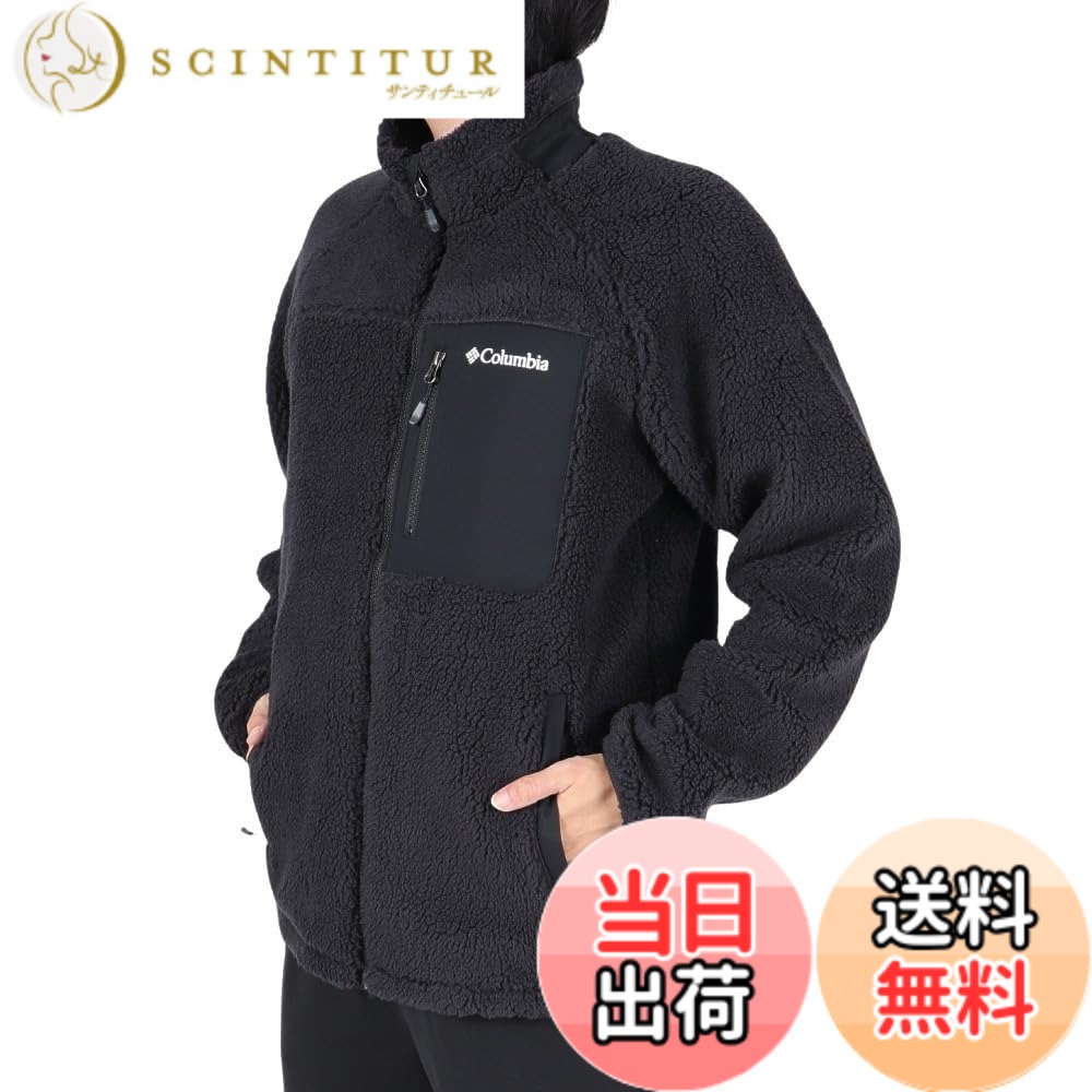 【貨物輸送無料】[コロンビア] メンズ レディース Peckman Bowl 2 Jacket ボア アウター もこもこ 防寒 保温 照明ランプ色合い フリース 上衣 アウトドア 難民キャンプ AE0918 色：黒いこと、大いさ：XL