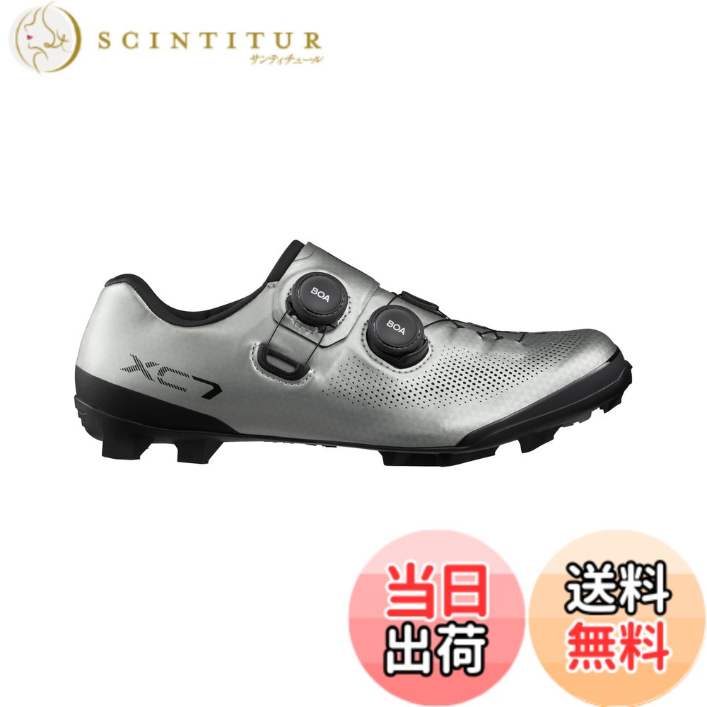 【送料無料】[シマノ] SH-XC703 サイクリングシューズ クロスカントリー SPD 色：シルバー、サイズ：26.0 cm｜サンティチュール