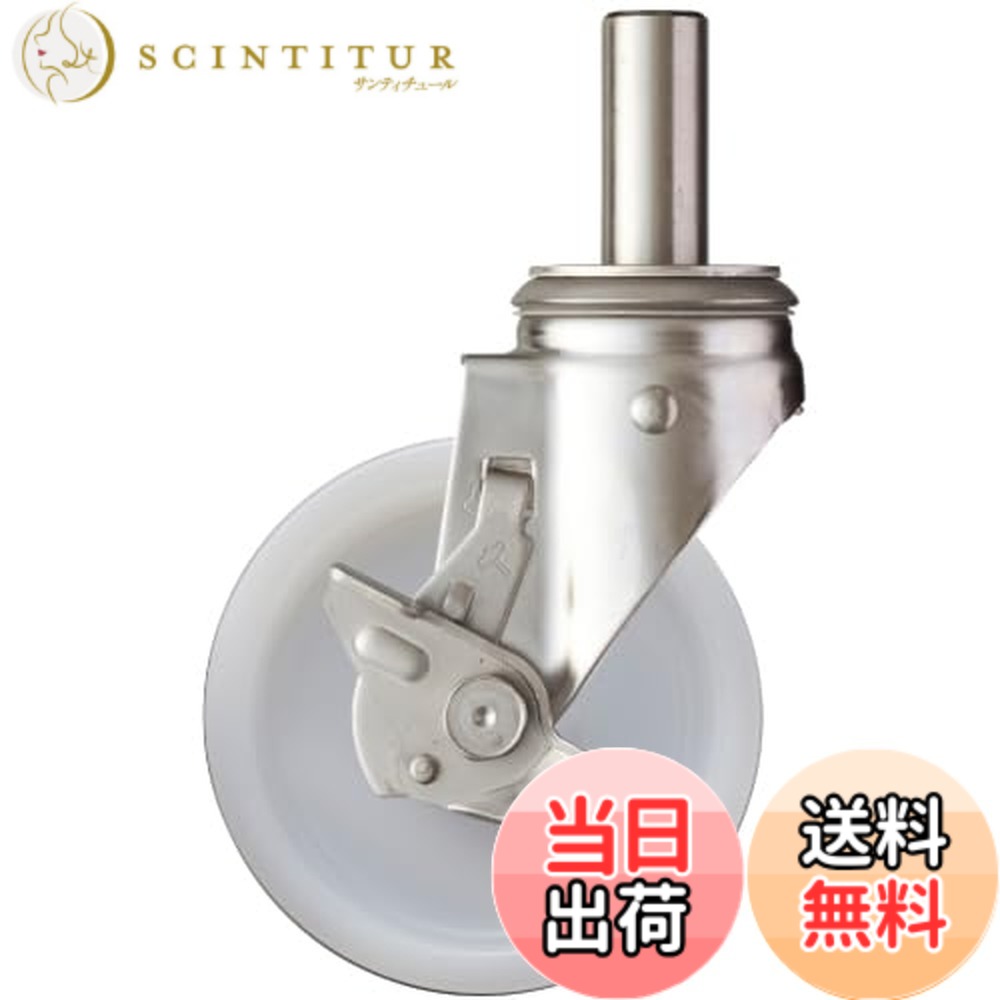 【送料無料】ハンマーキャスター(Hammer Caster) SUS サイドSP付 差込 ナイロン車 150mm 313SK-N150