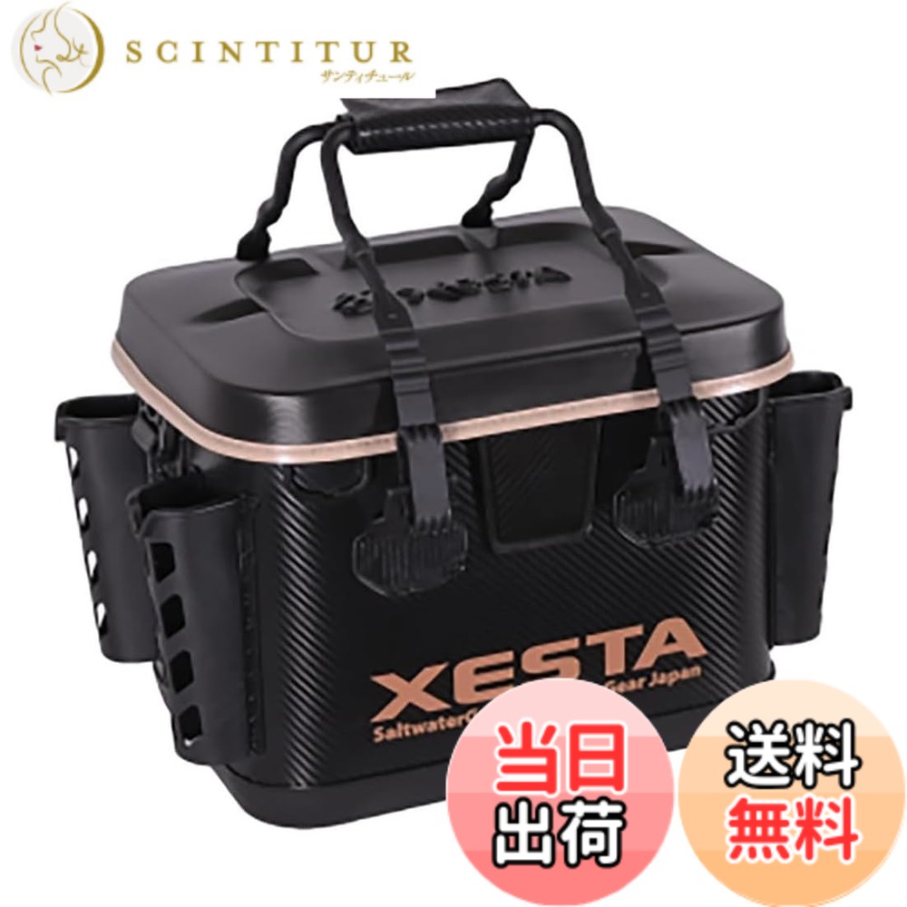 【送料無料】ゼスタ(Xesta) 硬質EVAタックルバッカン 33cm ブラックx 色：ブラックx ベージュ、サイズ：33cm｜サンティチュール