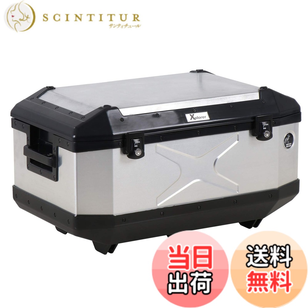 【送料無料】ヘプコ&ベッカー(Hepco&Becker) トップケース エクスプローラー 60 ヘプコ&ベッカー製トップケースキャリア用 シルバー 1セット 610225-0000 色：シルバー、サイズ：58L