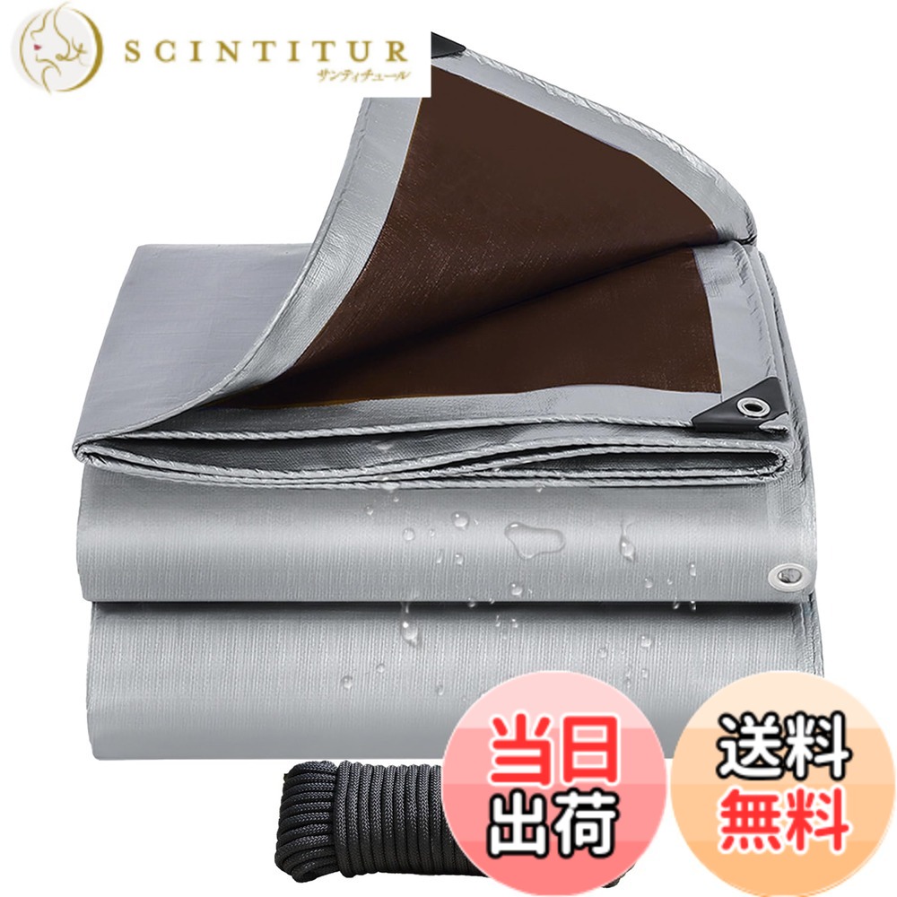 【貨物輸送無料】雨合羽腰掛け しろがね色腰掛け #4000 朦々たる 雨合羽 室外 大屋根 庭 露台 防塵 防風 透湿雨合羽腰掛け UV腰掛け 颶風・ゲリラ兵どしゃ降り打つ手 地びた腰掛け 難民キャンプ 園芸 植木室取りまかなう お花見 余暇腰掛け 取っておく原材料 軽ト 色：しろがね色，3.8m*5.9m、大きさ：3.8m*5.9m