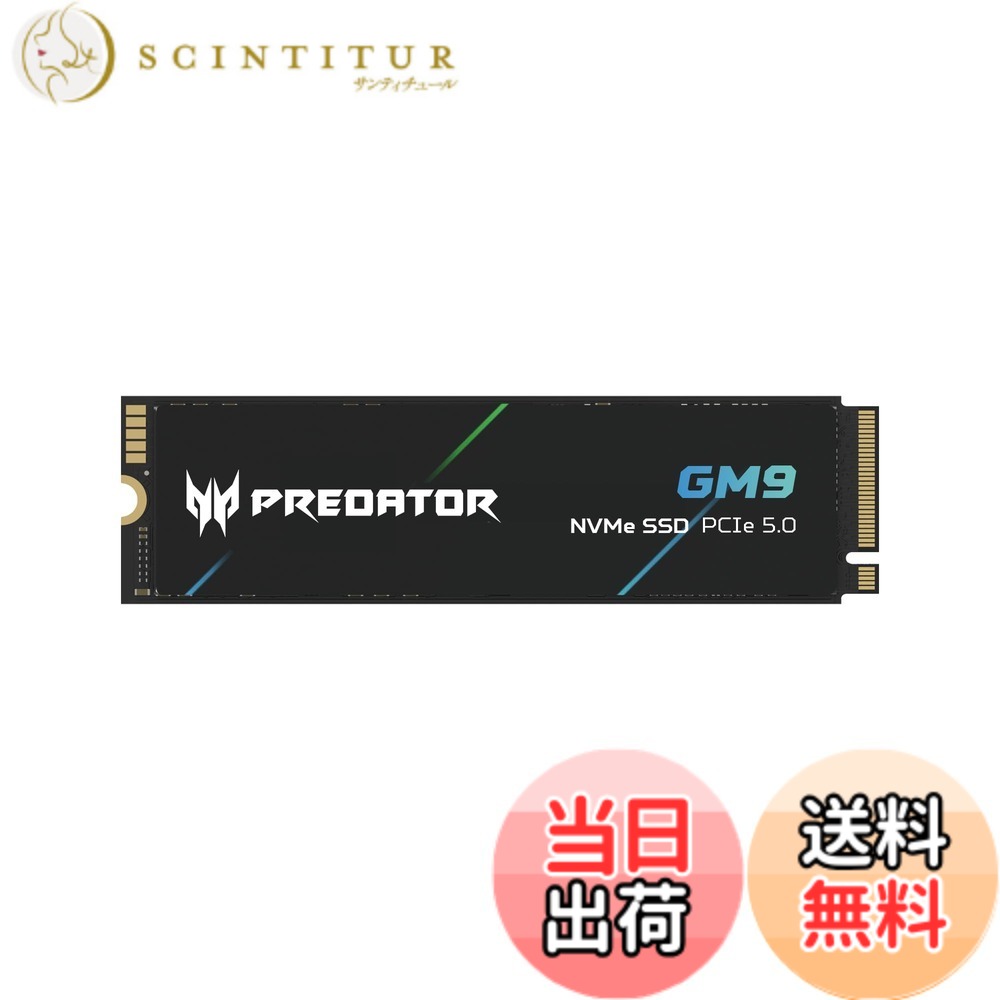 【貨物輸送無料】Acer Predator M.2 SSD DRAM受け答えひな形 GEN4/GEN5 GM6/GM9 NVMe2.0 2280 PCIe 大きさ：1結核症