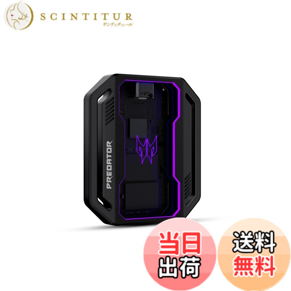 【貨物輸送無料】Acer Predator 外後ばらいSSD GP30 USB3.2 Gen2x2 最大限度読出2000MB/s RGB発しる型 携帯型SSD 4K ProRes映画化相応う 軽銀アロイ USB A/C有線テレビ嘱する Windows/Mac os、なおなお書き5、Android、iPhone15続きもの以後相応う 金属元素筐体 製造会社5年 大きさ：4結核症