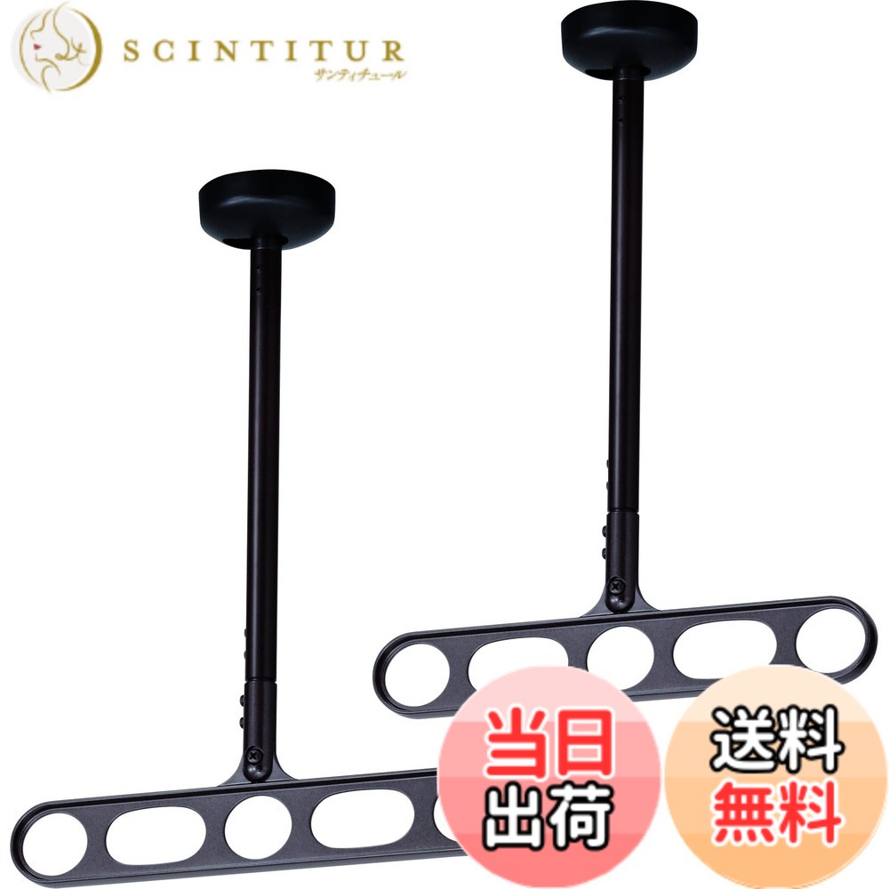 【送料無料】川口技研 物干し ホスクリーンZ型 色：ダークブロンズ、サイズ：全長：56cm~78cm｜サンティチュール