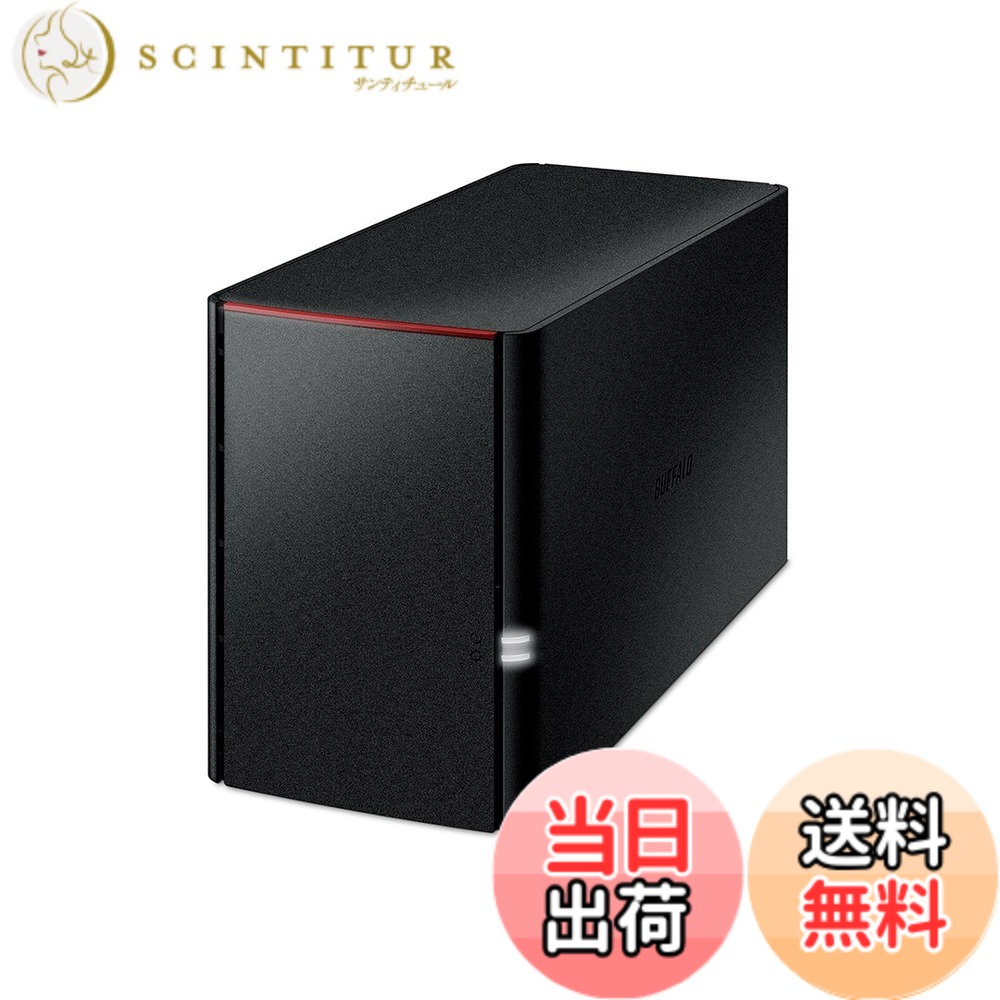 【貨物輸送無料】BUFFALO NAS 2運転 色：黒いこと、大いさ：4結核症