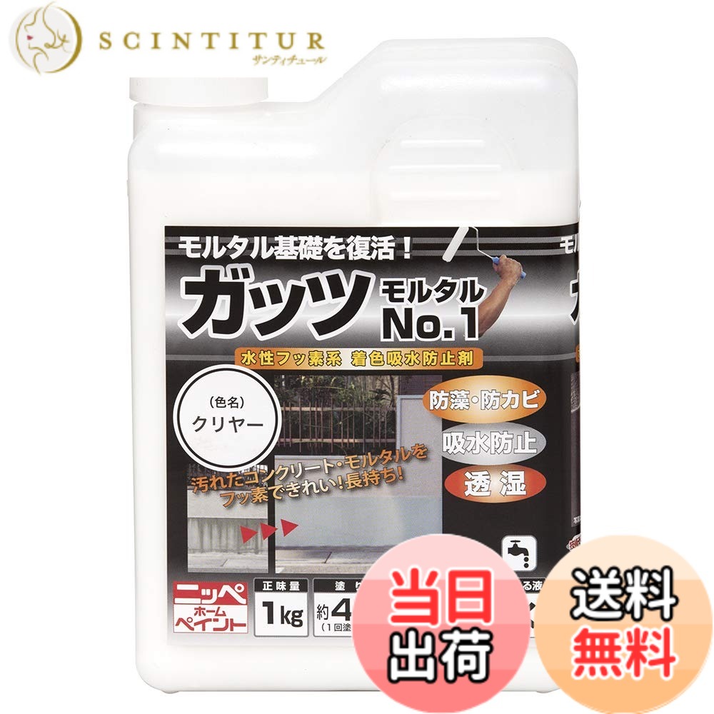 【貨物輸送無料】ニッペ 水溶性フッ素系染め付ける雨合羽剤 きもっ玉すり鉢No.1 色：せつ然たる、大いさ：1kg