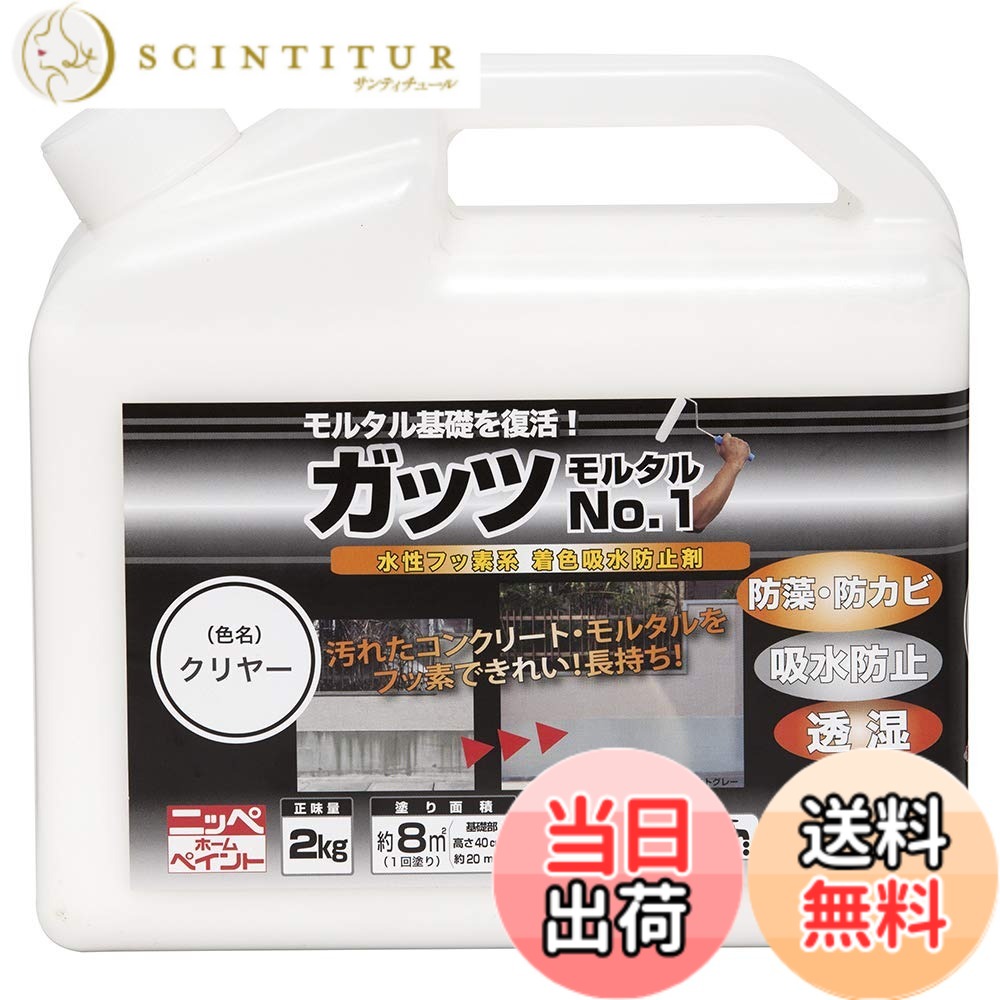 【貨物輸送無料】ニッペ 水溶性フッ素系染め付ける雨合羽剤 きもっ玉すり鉢No.1 色：せつ然たる、大いさ：2kg